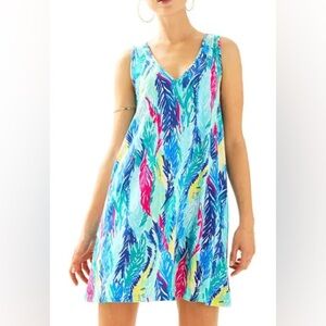 Lilly Pulitzer Blythe Dress Light as a Feather Colorful Comfy Dress size M